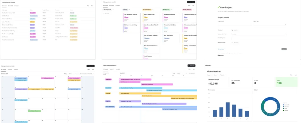 Prozessoptimierung: Verschiedene Airtable Interfaces zur kontext- und aufgabenbezogenen Prozessdarstellung